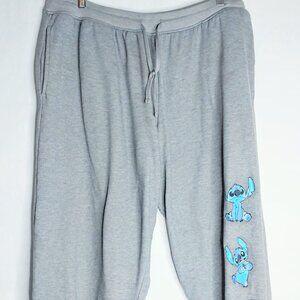 Disney Size 3XL Heather Gray Stitch Swetapant Joggers Womens Plus Size Cozy